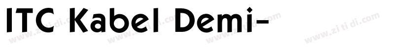 ITC Kabel Demi字体转换
